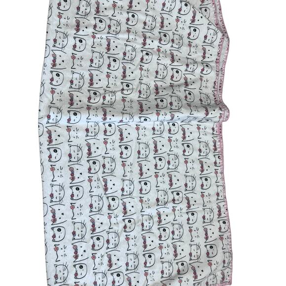 JoAnn Fabrics Baby Quilt & Blanket Kitten Playing With Yarn 27x27 Lot of 2 - Picture 6 of 6